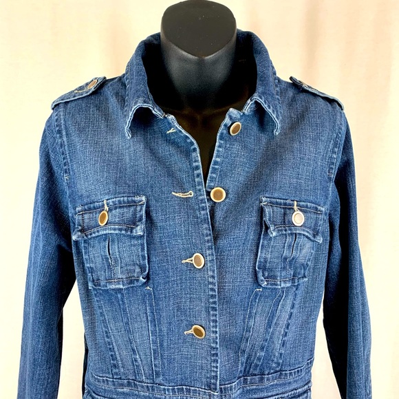 Motto unique MOTO style Jean Jacket, Size Small - Picture 2 of 8